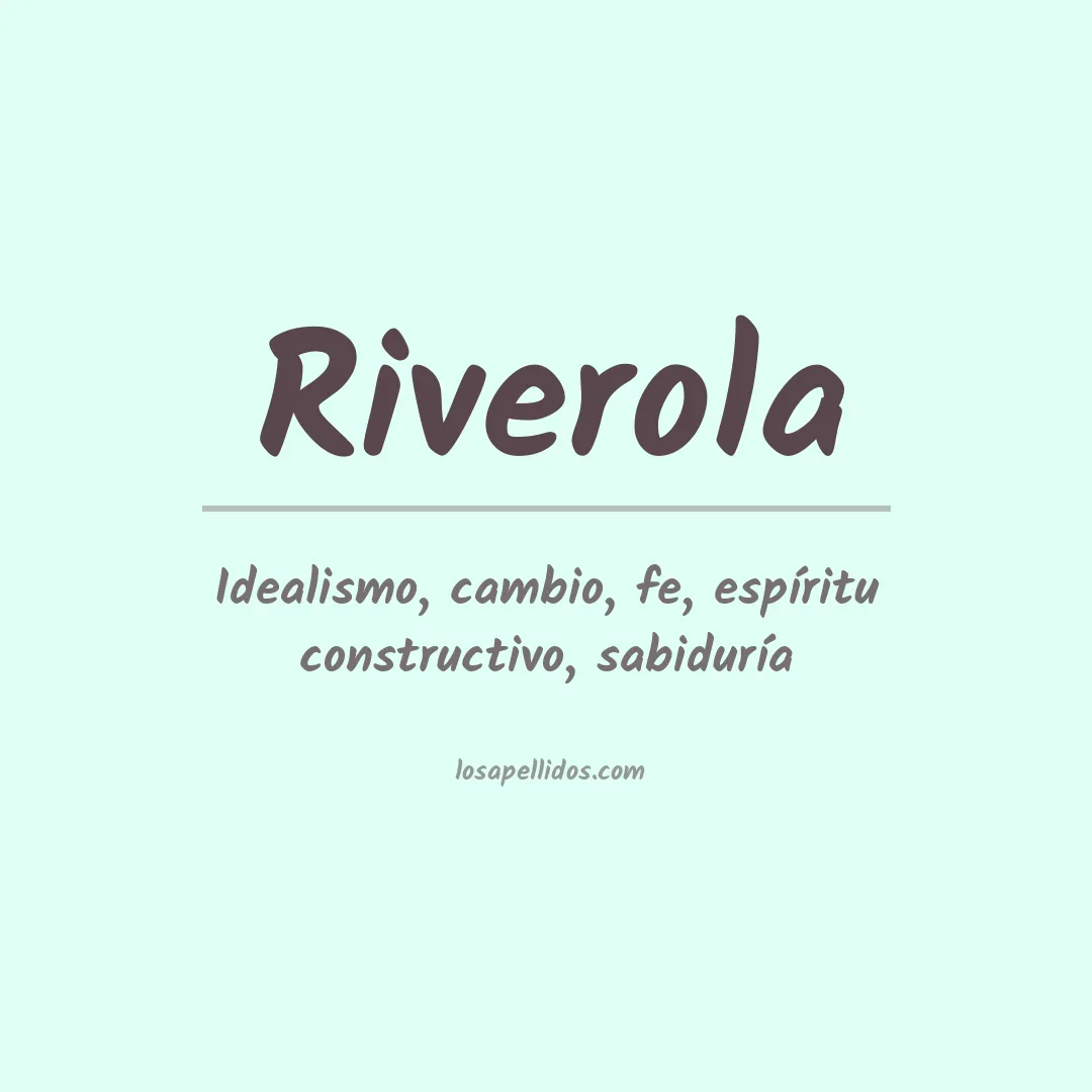 Apellido Riverola