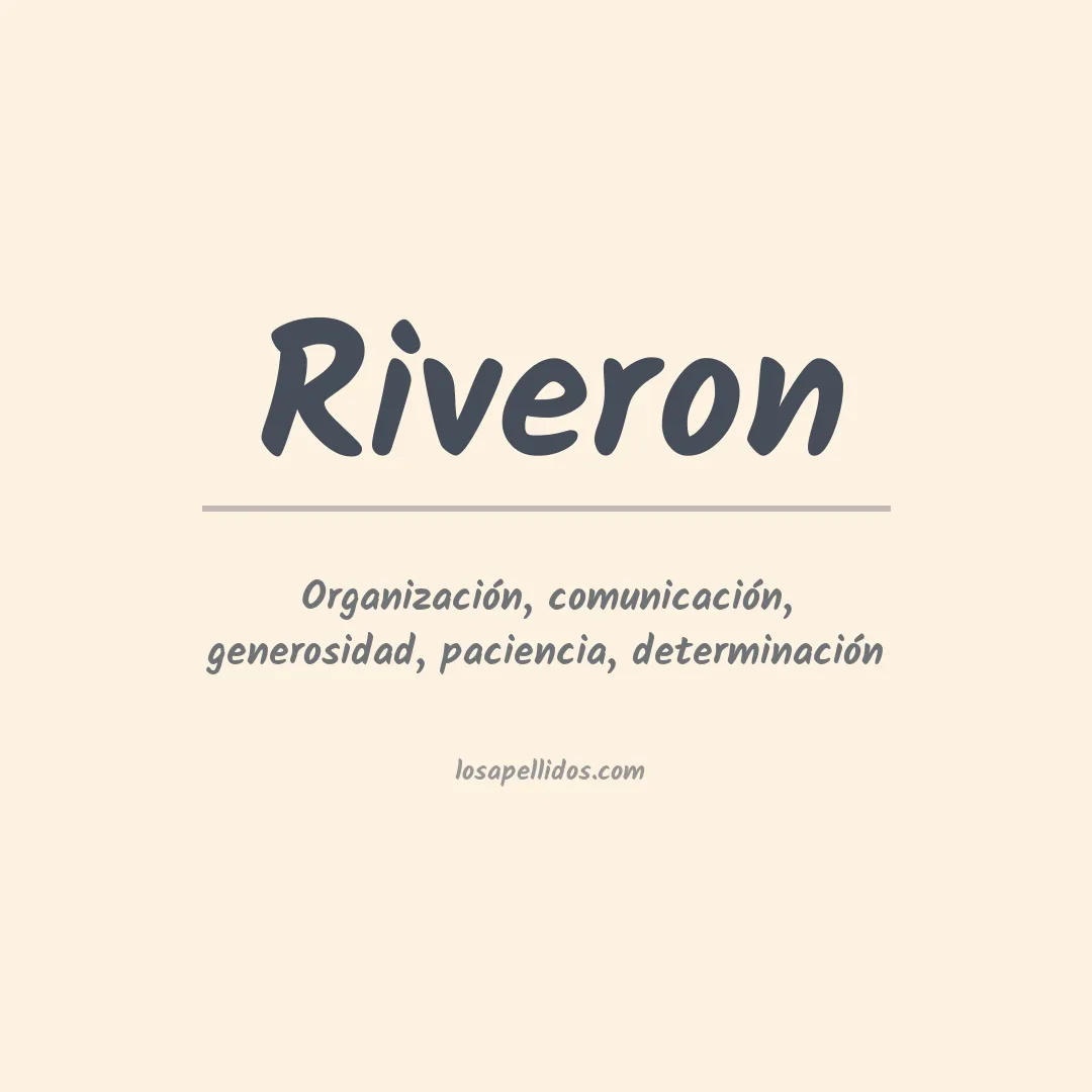 Apellido Riverón