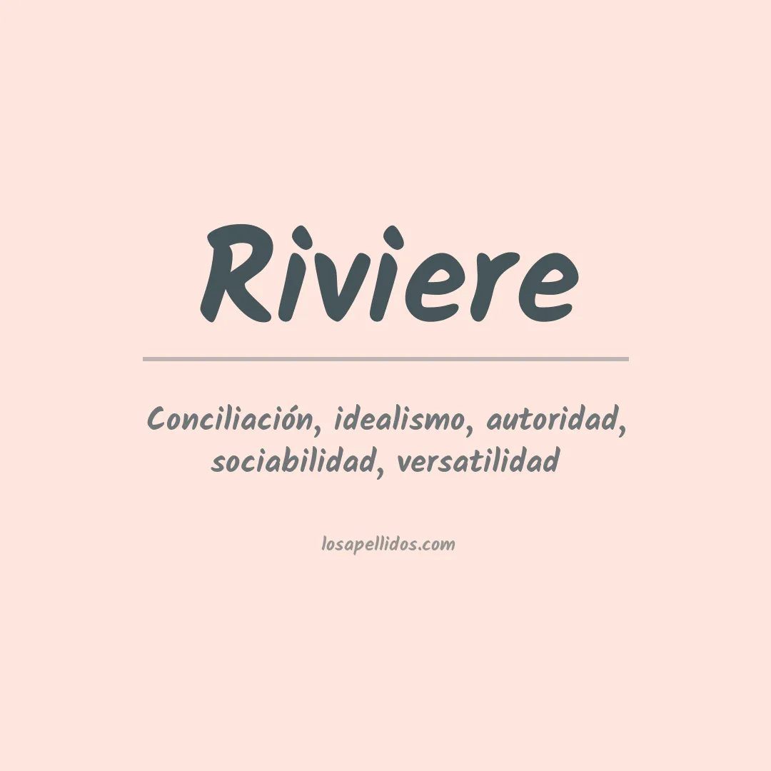 Apellido Riviere