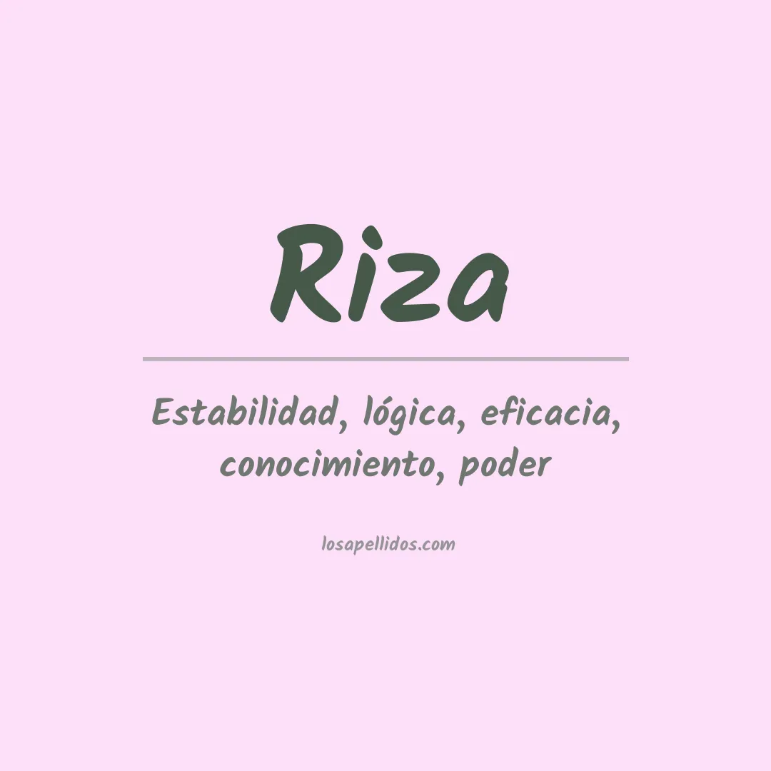 Apellido Riza