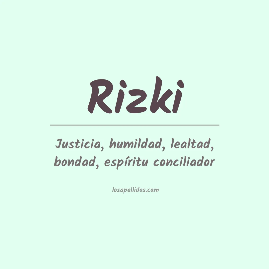 Apellido Rizki