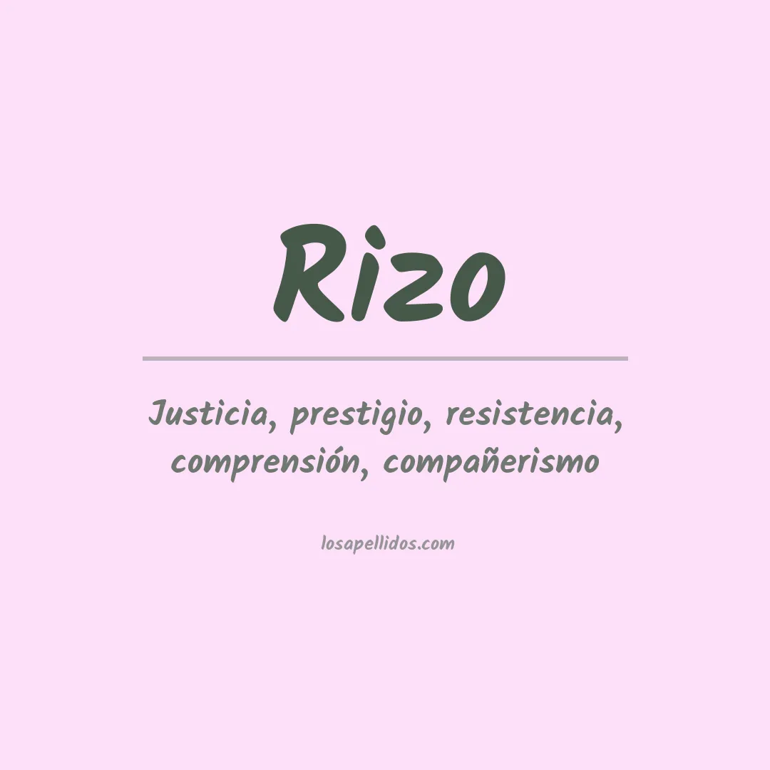Apellido Rizo