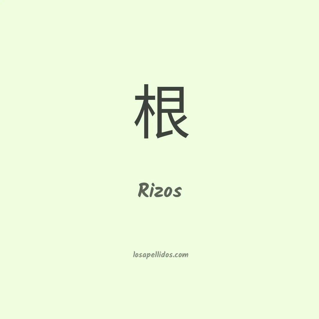Rizos en chino
