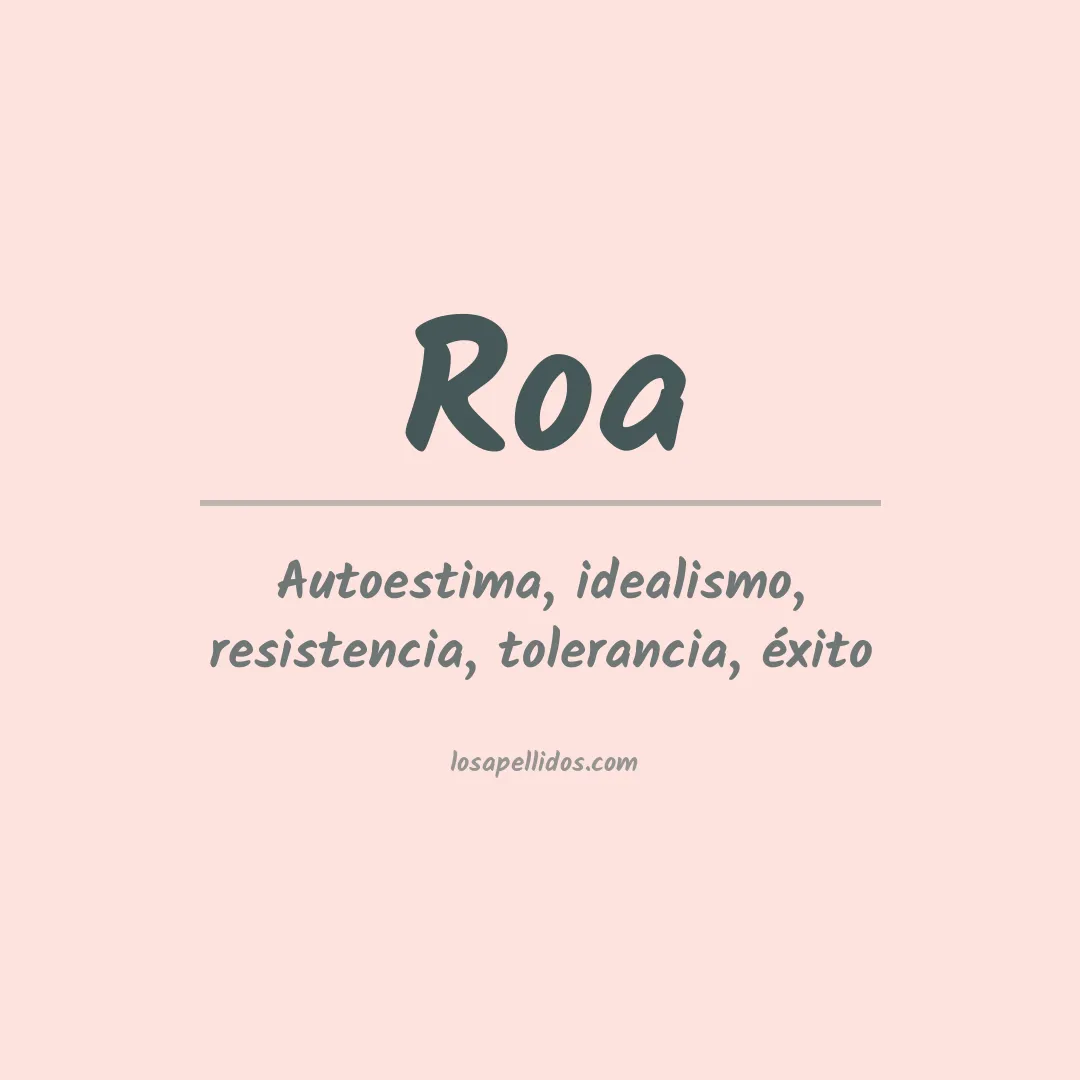 Apellido Roa
