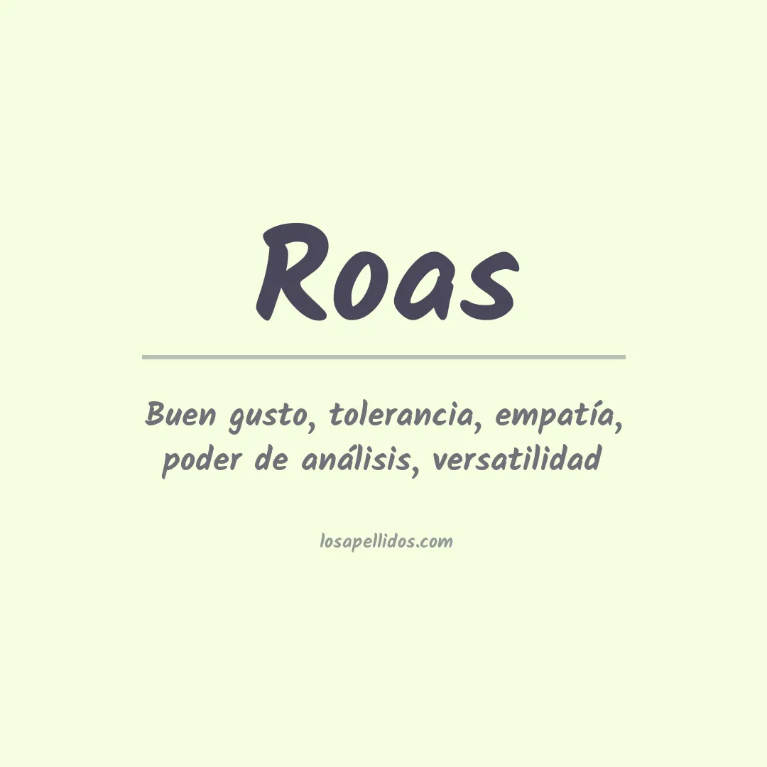 Apellido Roas