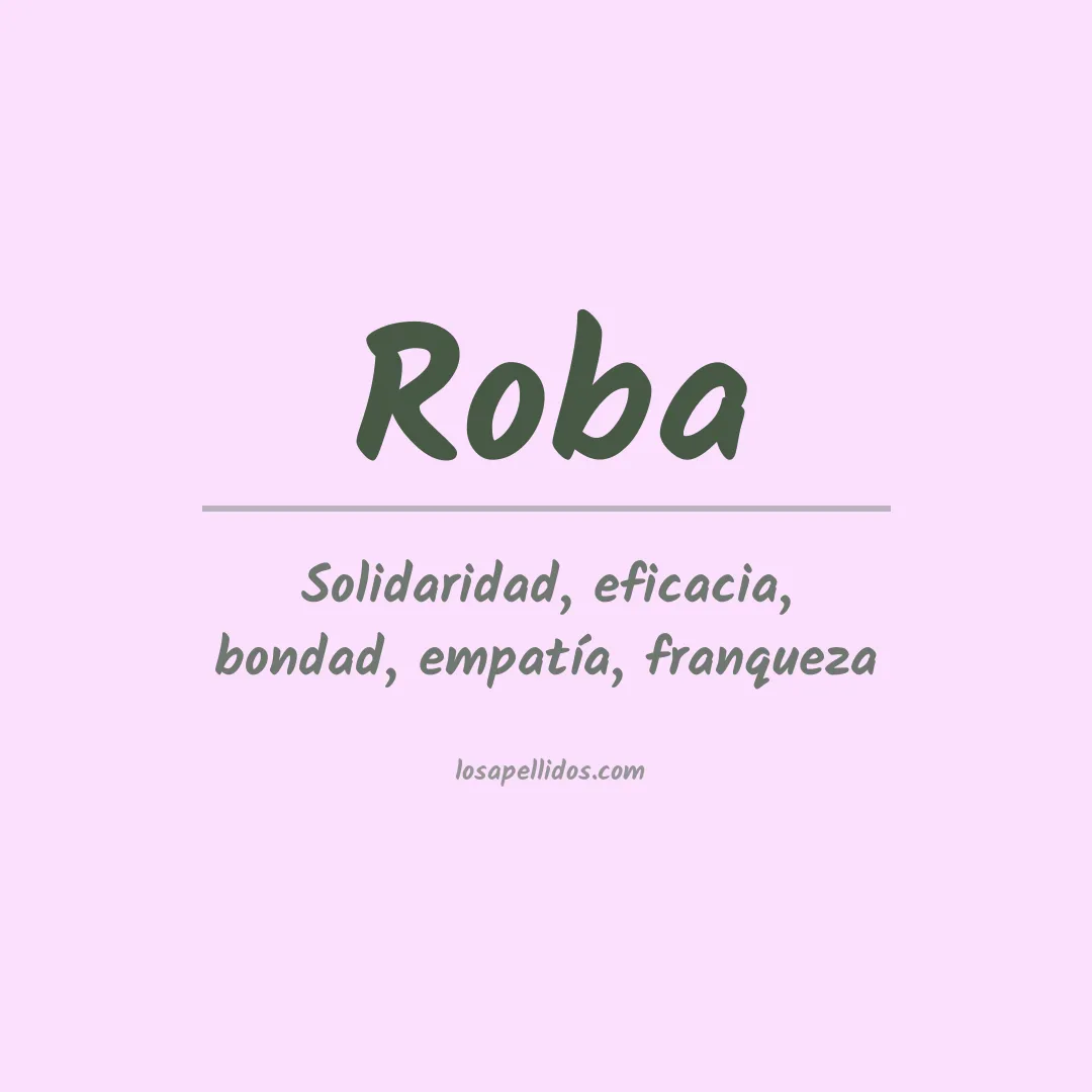 Apellido Roba