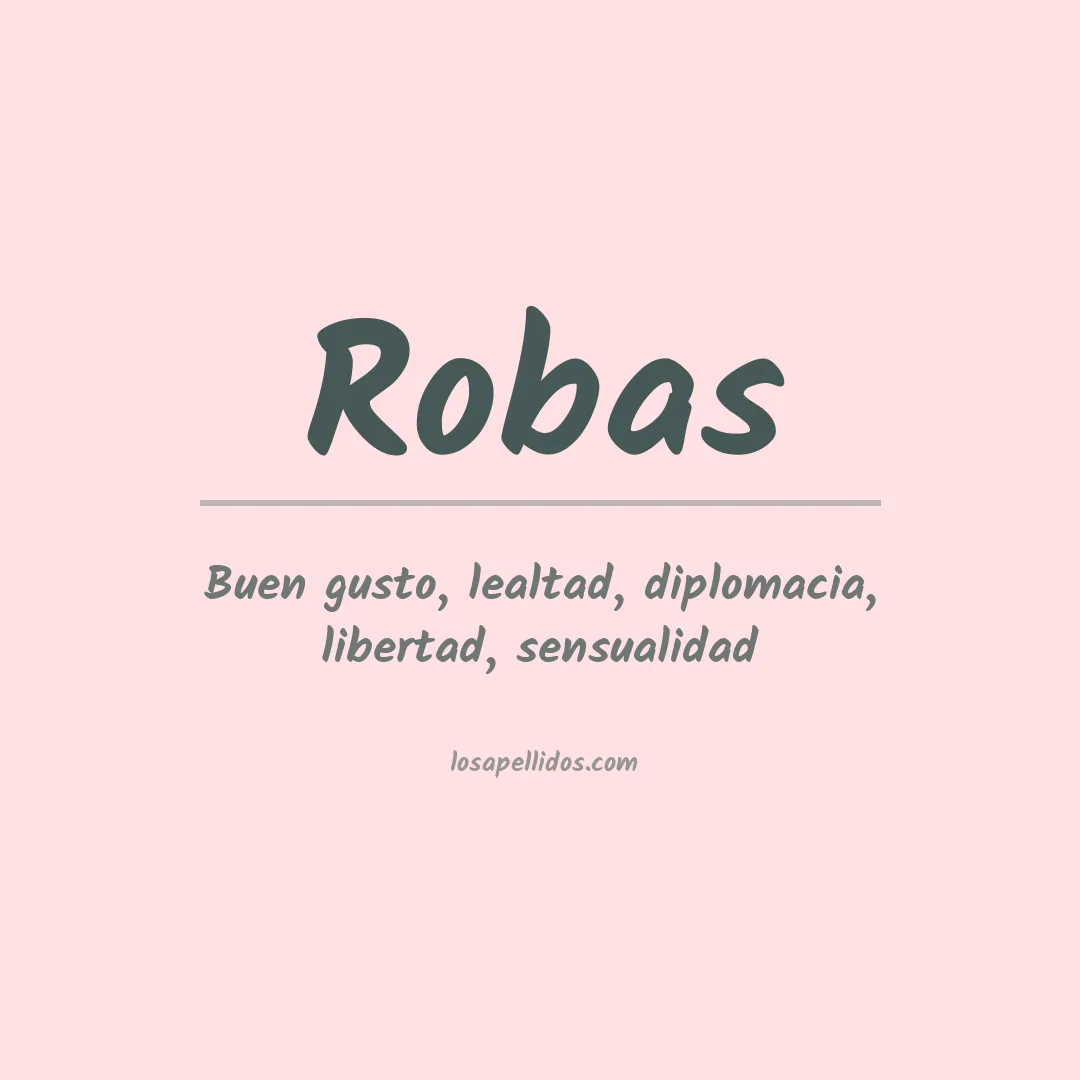 Apellido Robas