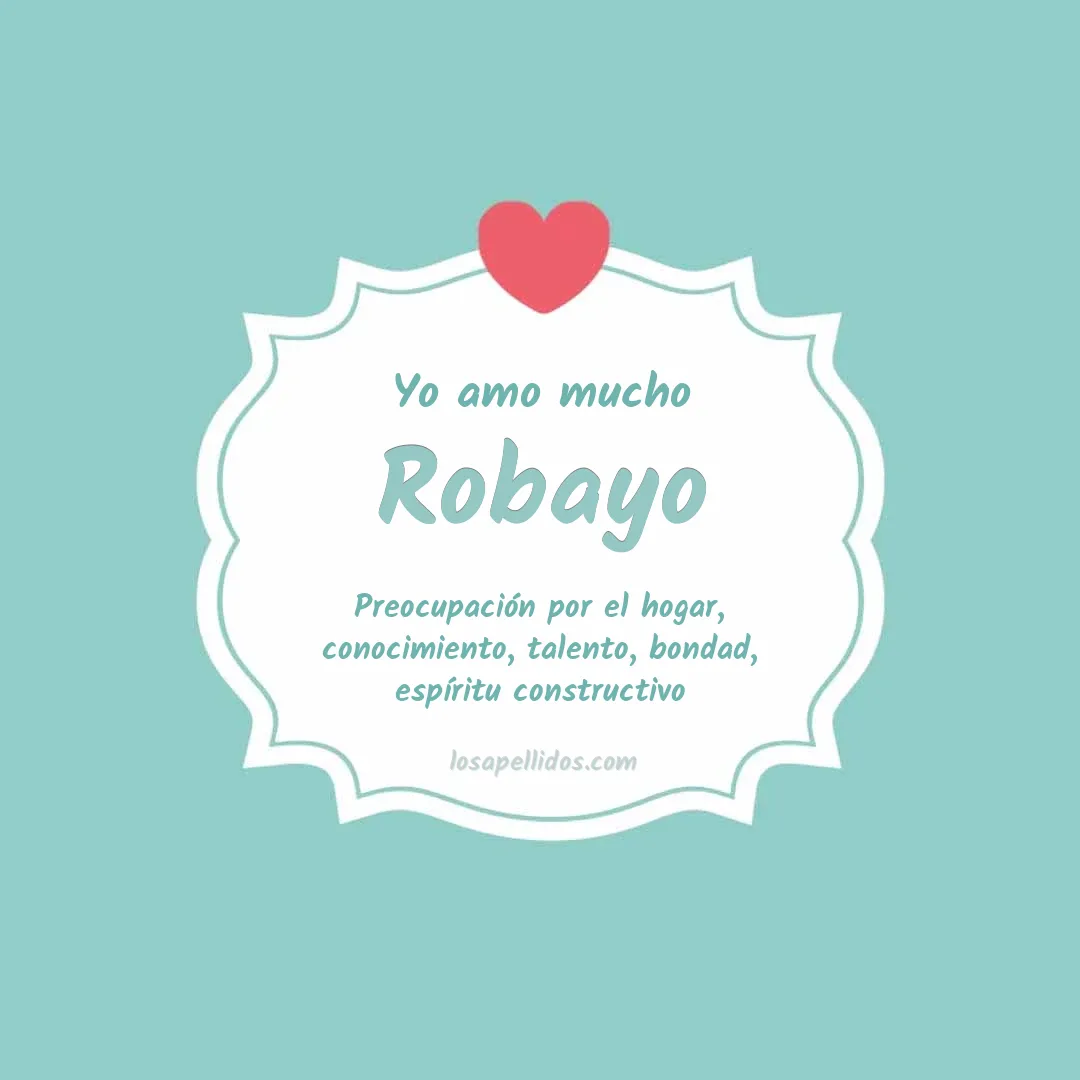 Yo amo mucho Robayo