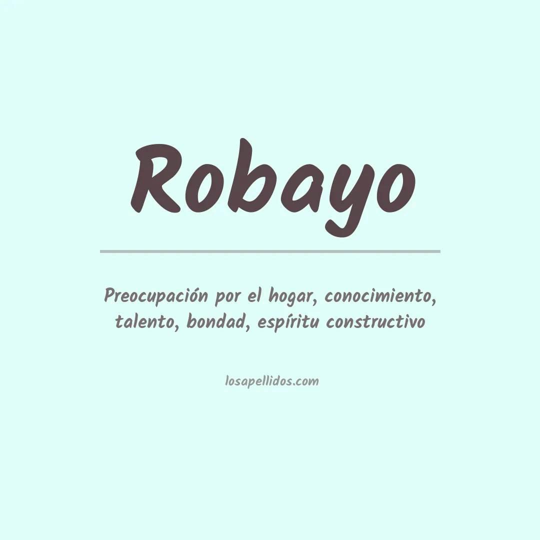 Apellido Robayo