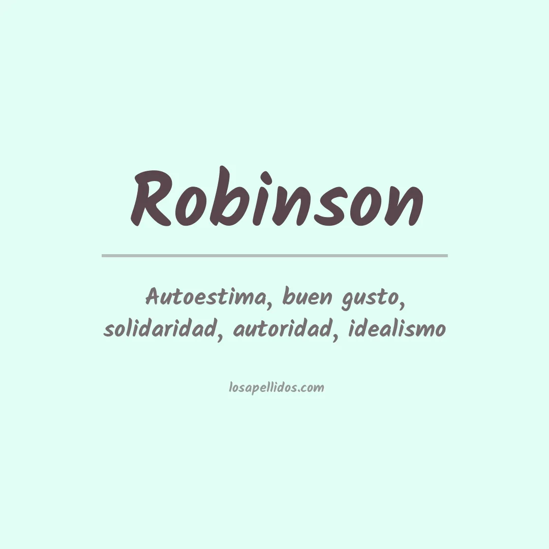 Apellido Robinson