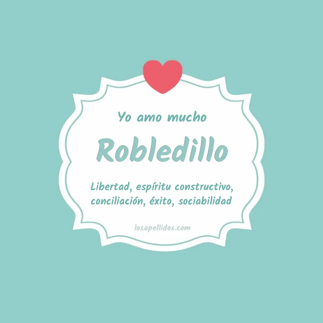 Yo amo mucho Robledillo