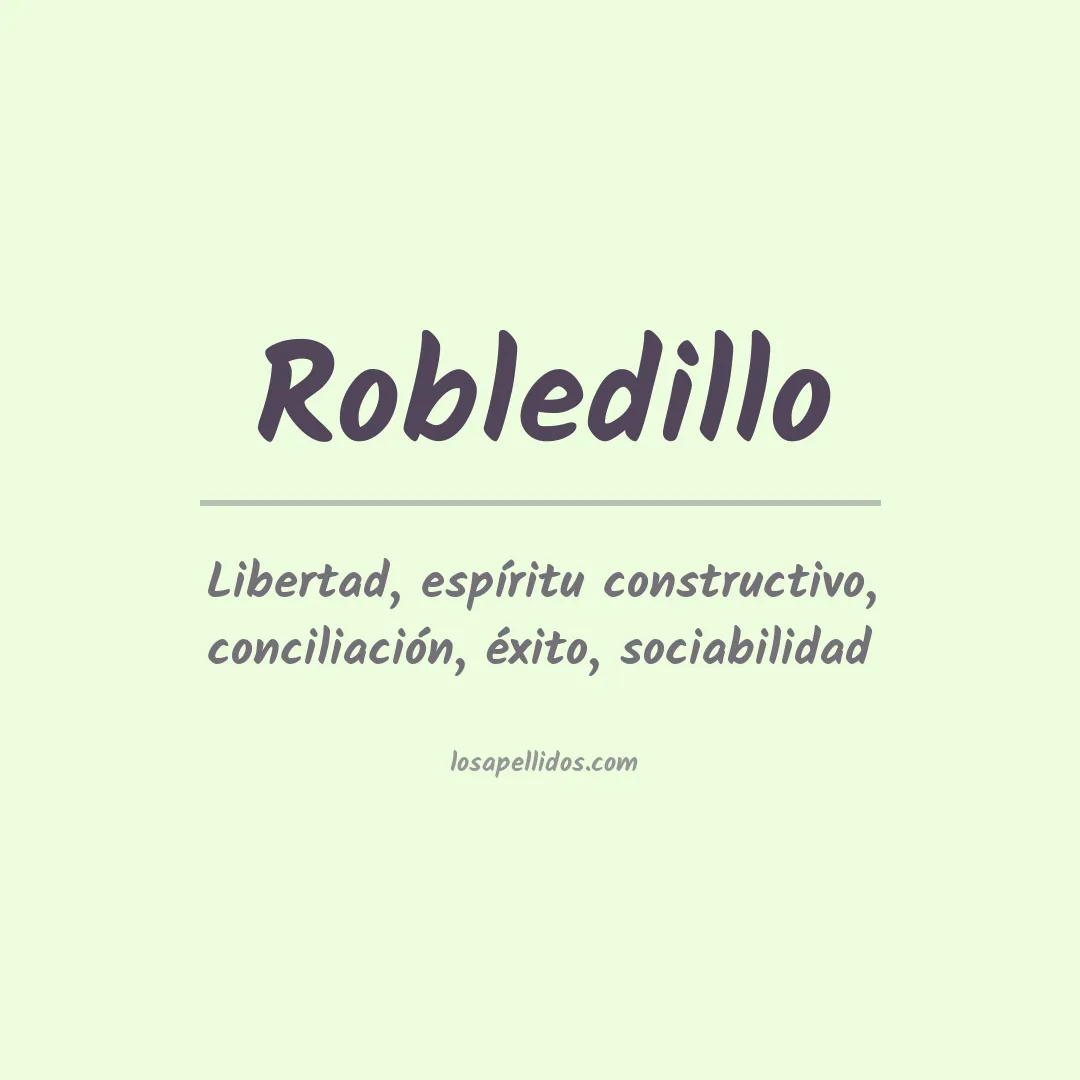 Apellido Robledillo