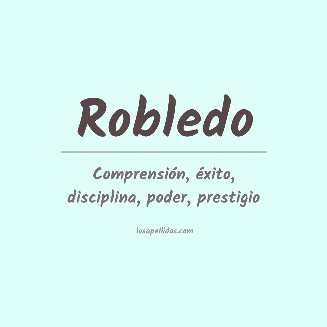 Apellido Robledo