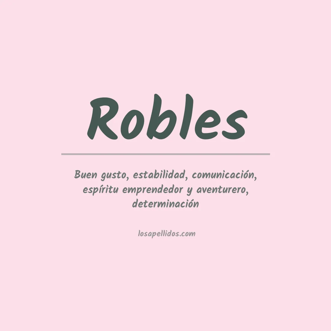 Apellido Robles