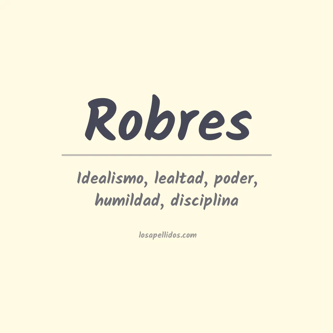 Apellido Robres