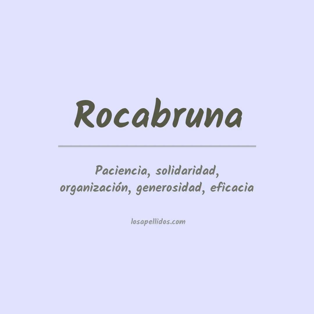 Apellido Rocabruna
