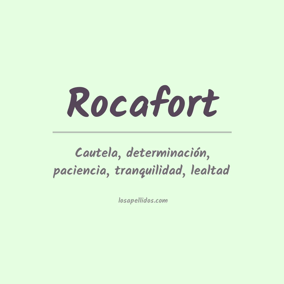 Apellido Rocafort