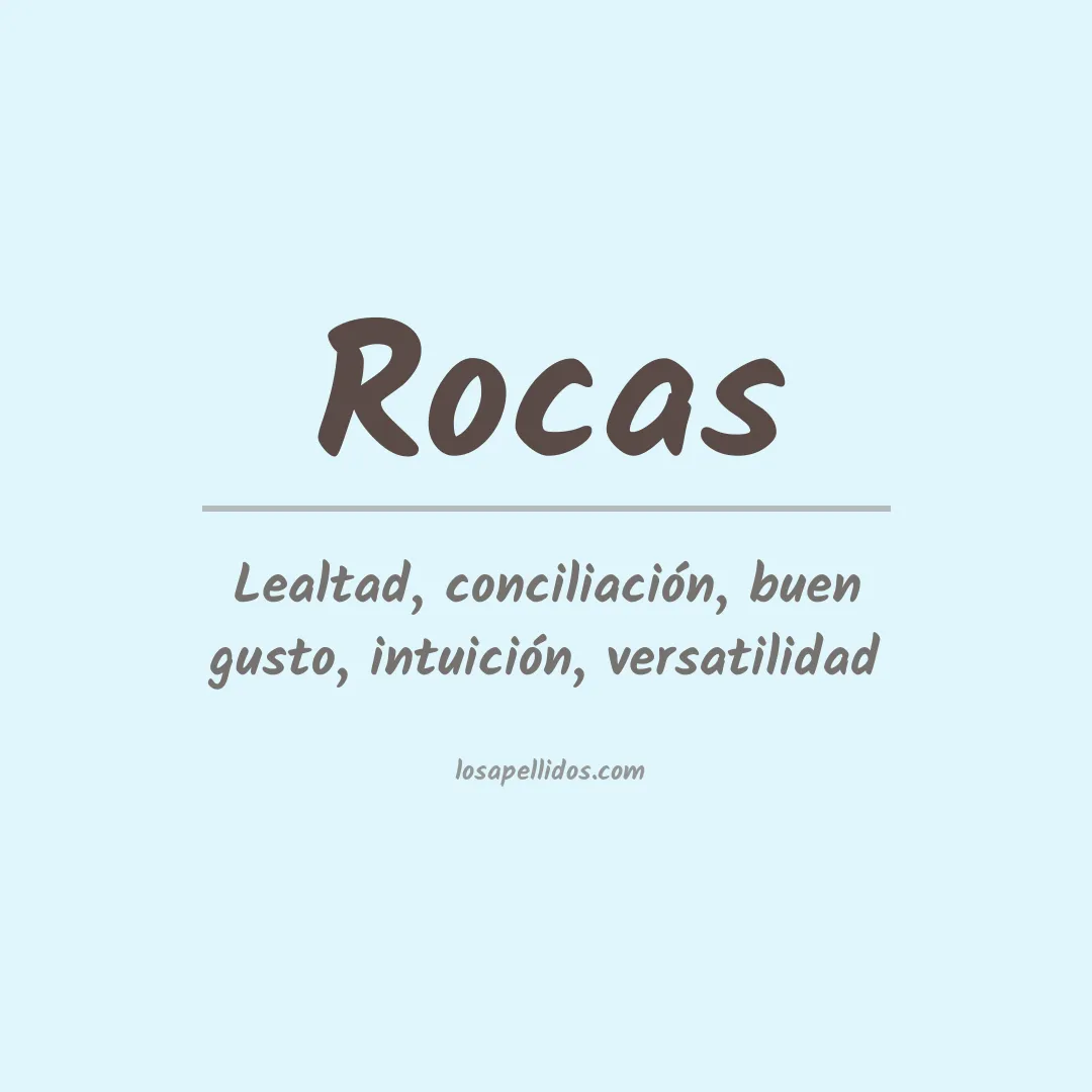 Apellido Rocas