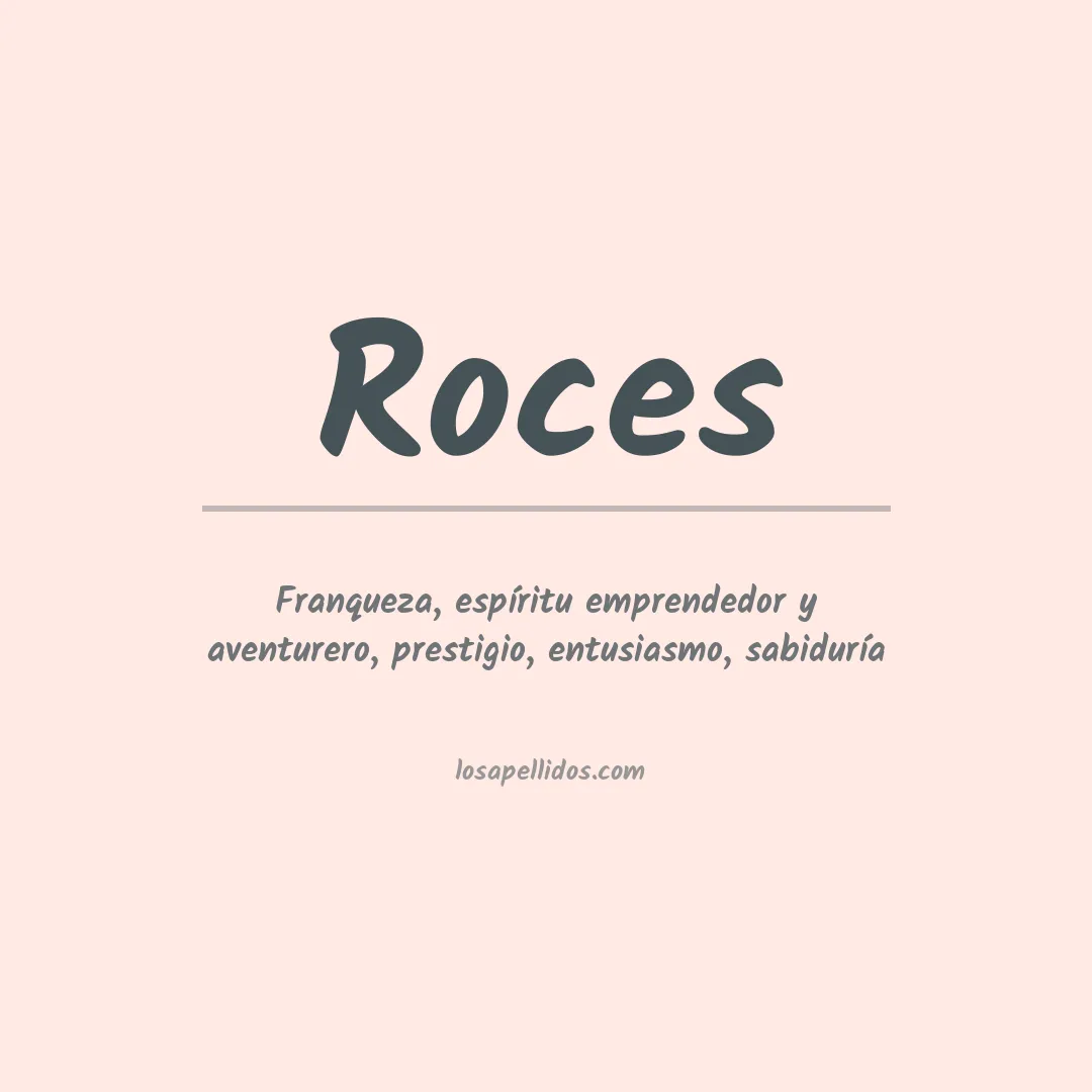 Apellido Roces