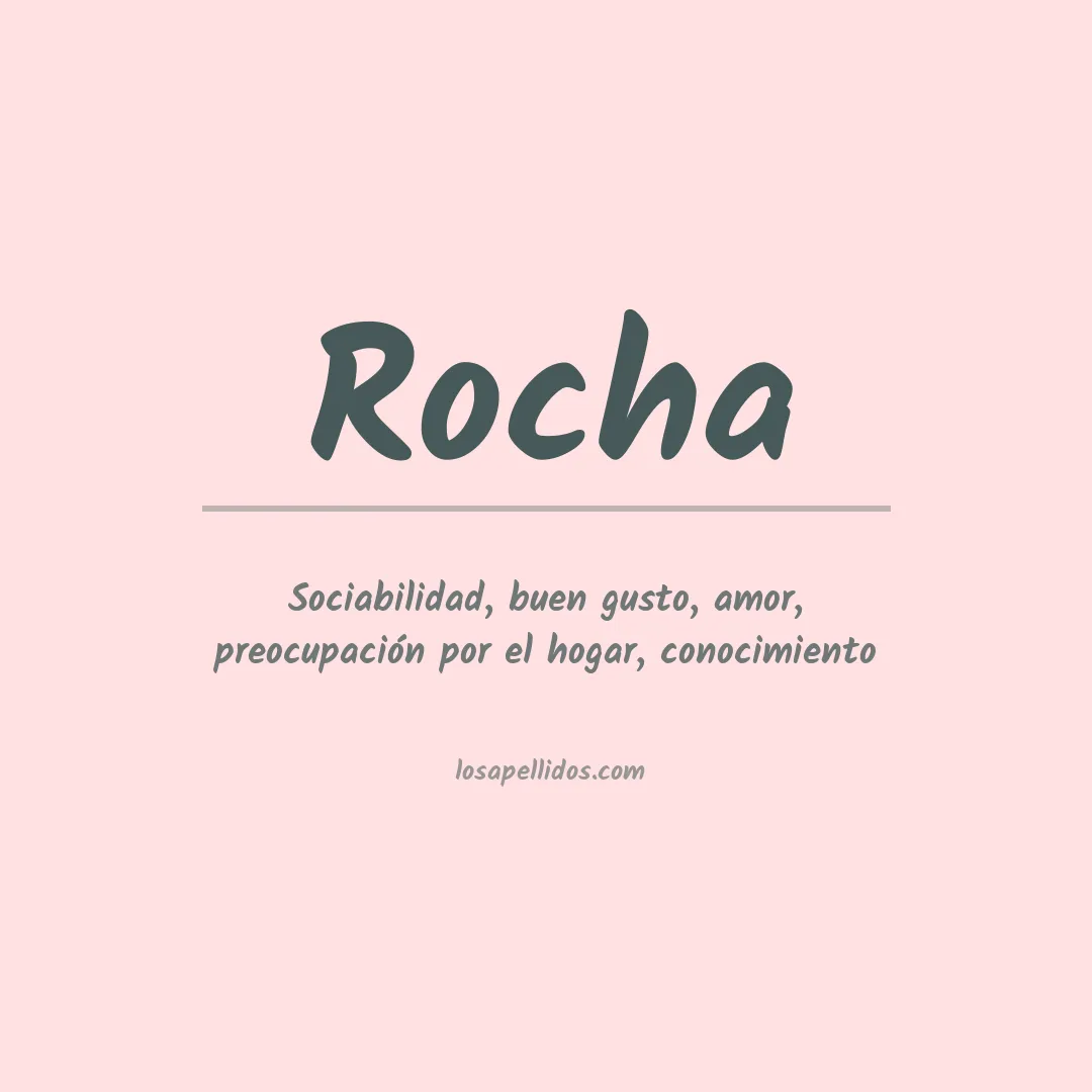 Apellido Rocha