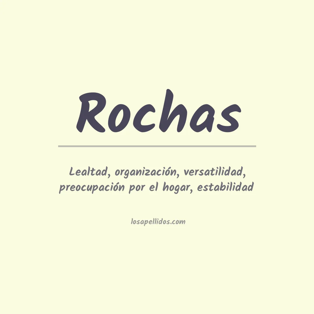 Apellido Rochas