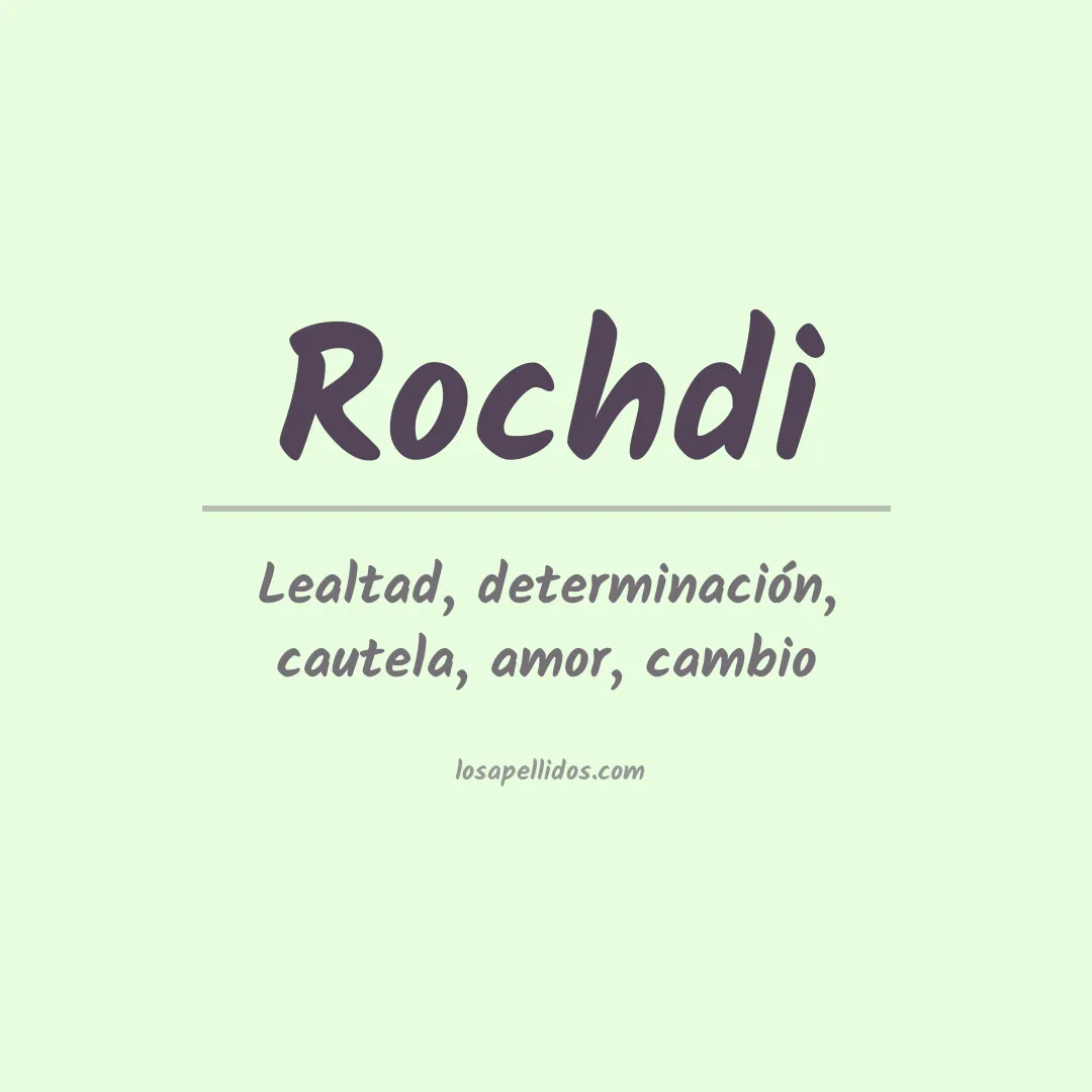 Apellido Rochdi