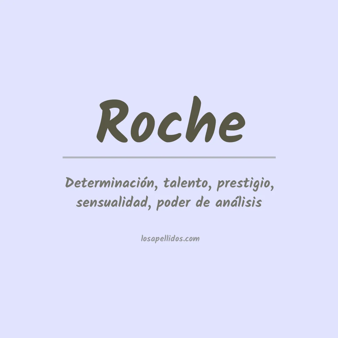 Apellido Roche