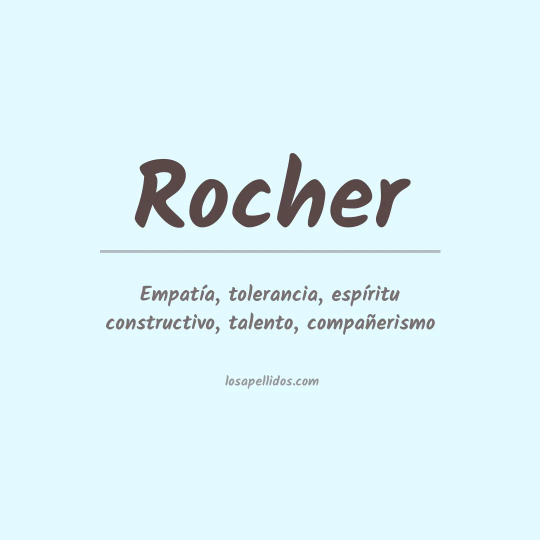 Apellido Rocher