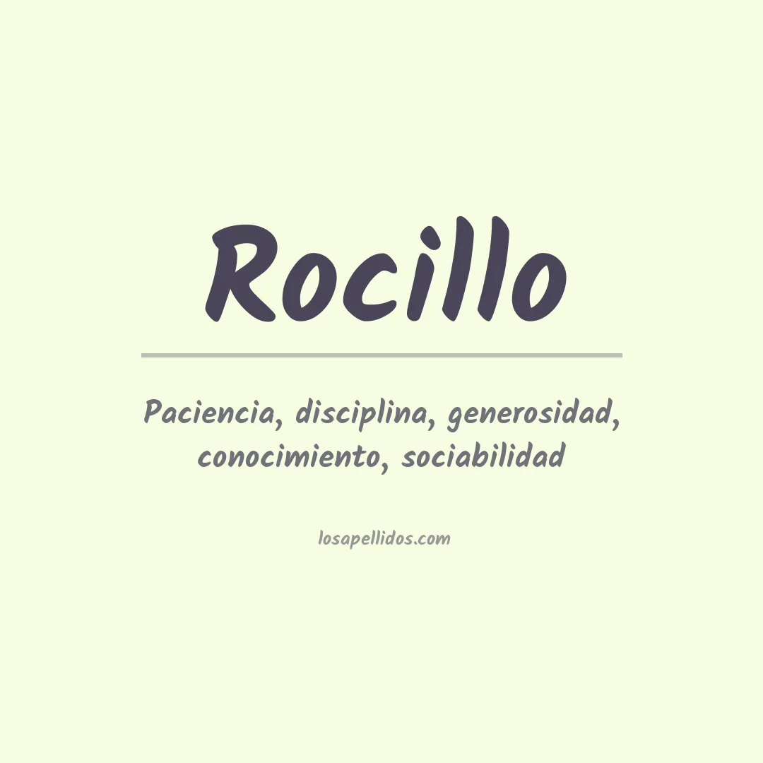 Apellido Rocillo