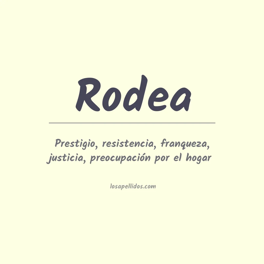 Apellido Rodea