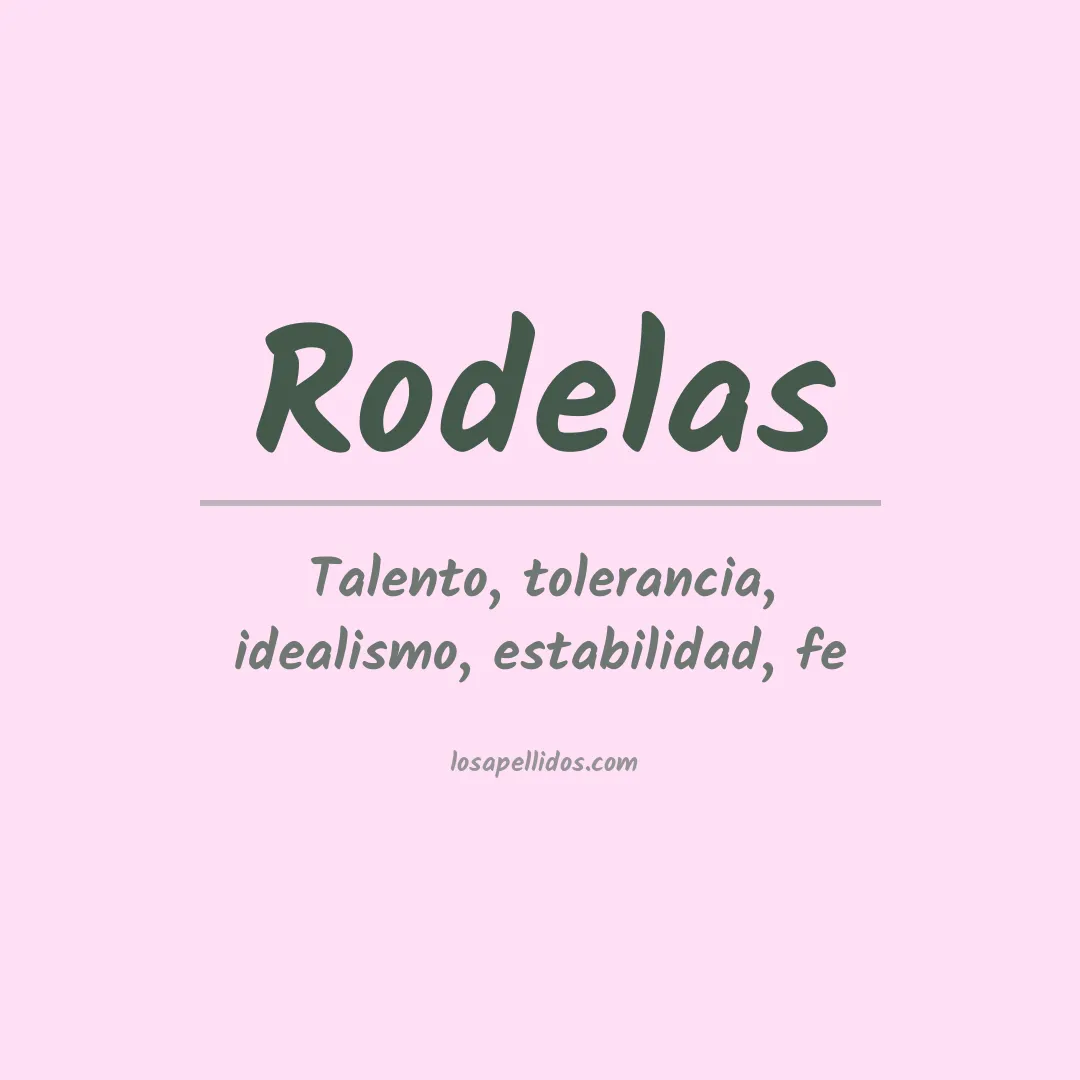 Apellido Rodelas