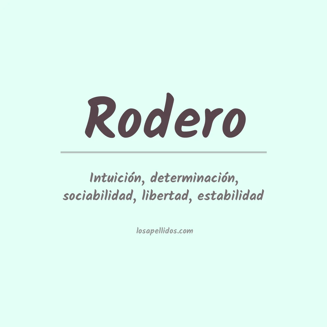 Apellido Rodero