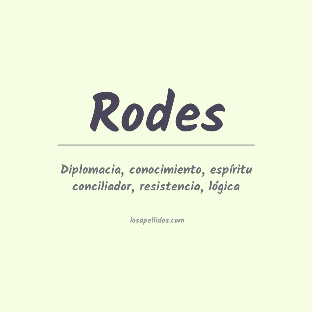 Apellido Rodes