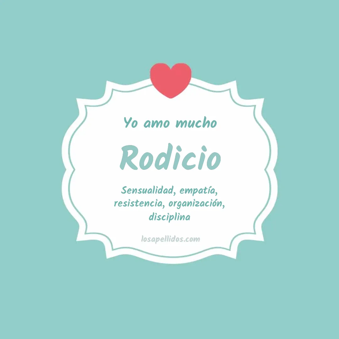 Yo amo mucho Rodicio