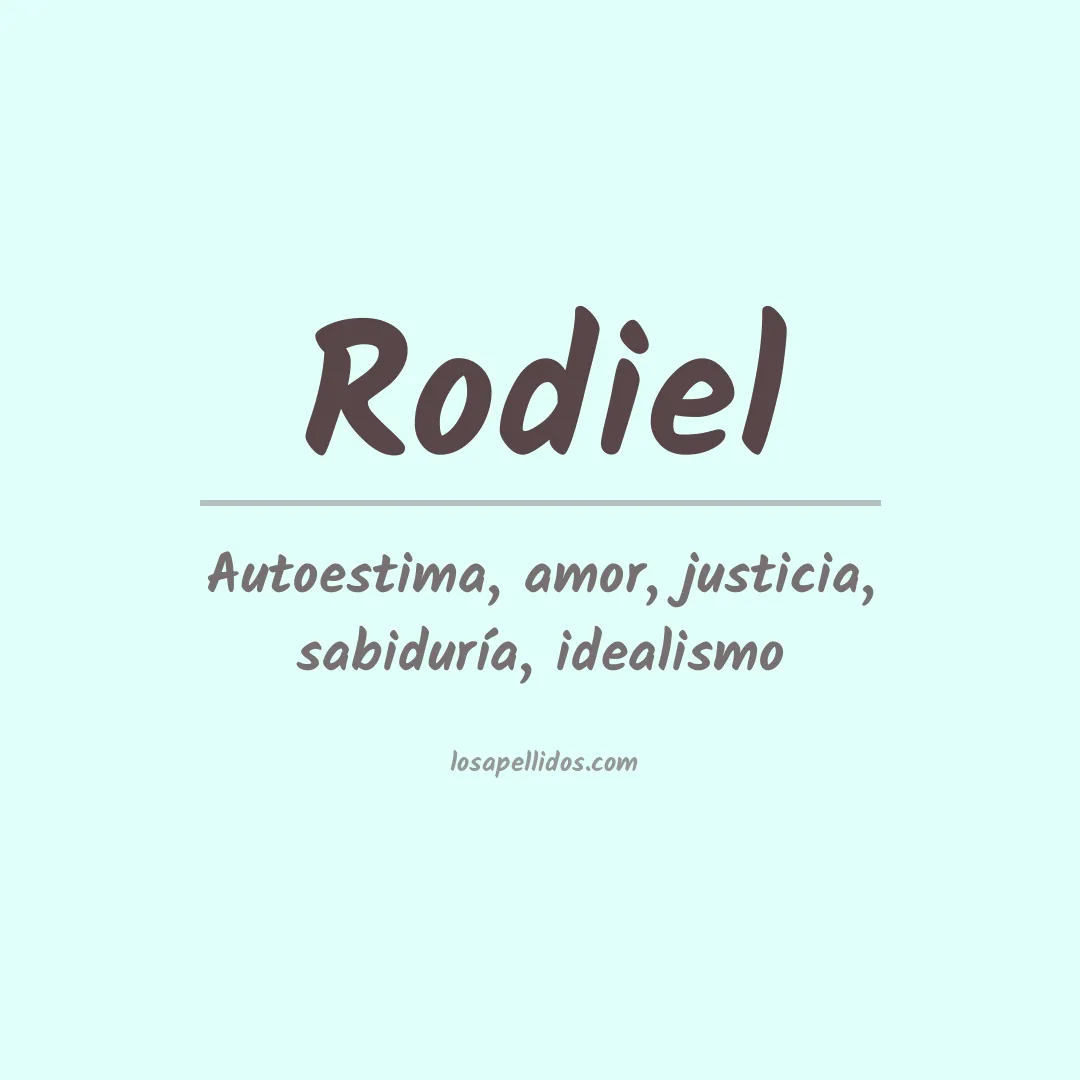 Apellido Rodiel