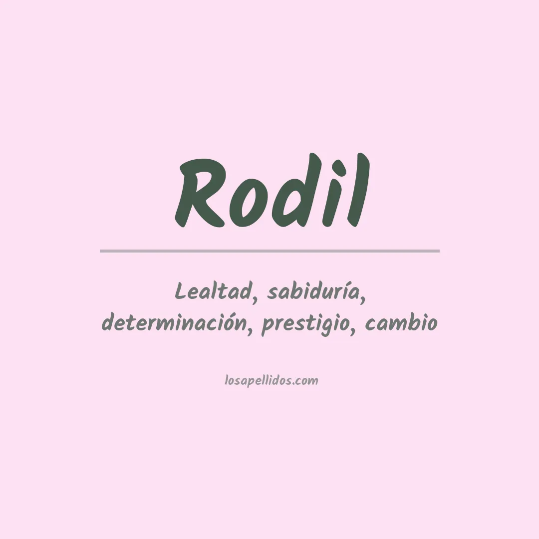 Apellido Rodil