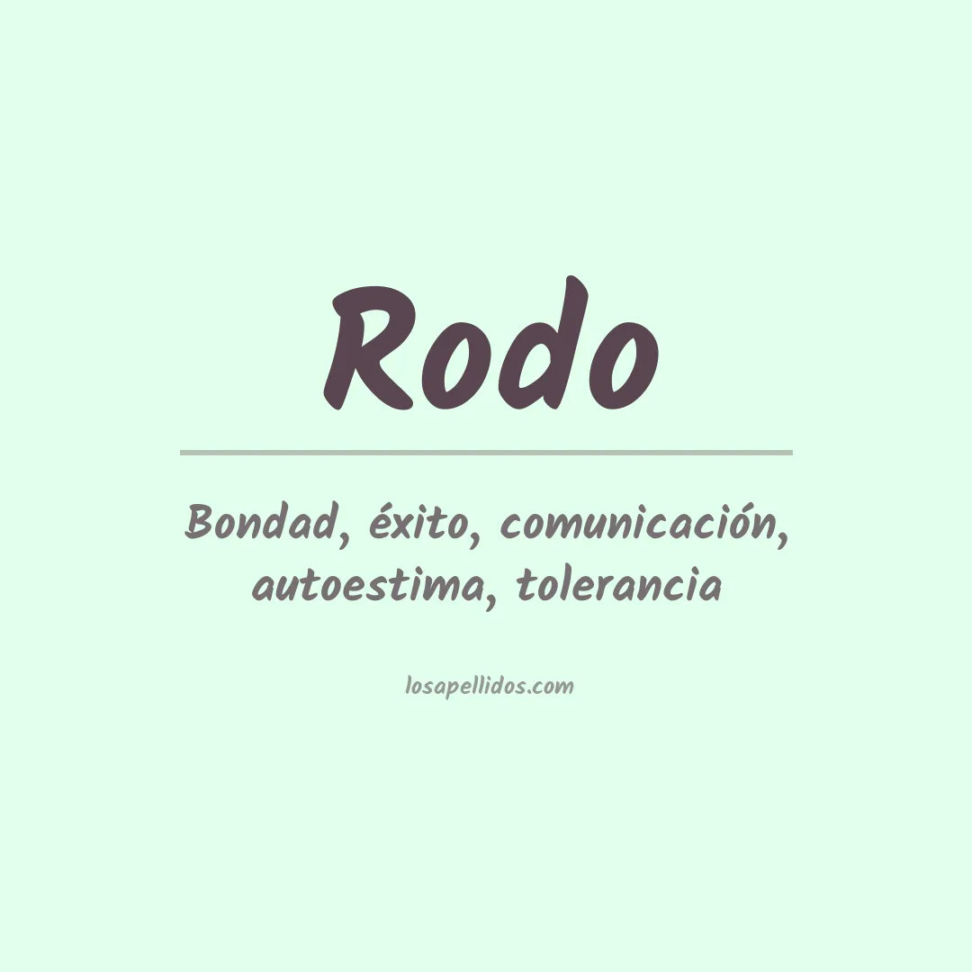 Apellido Rodo