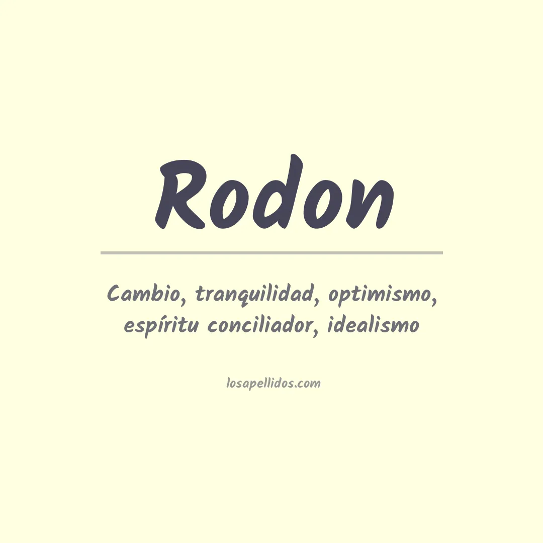 Apellido Rodon