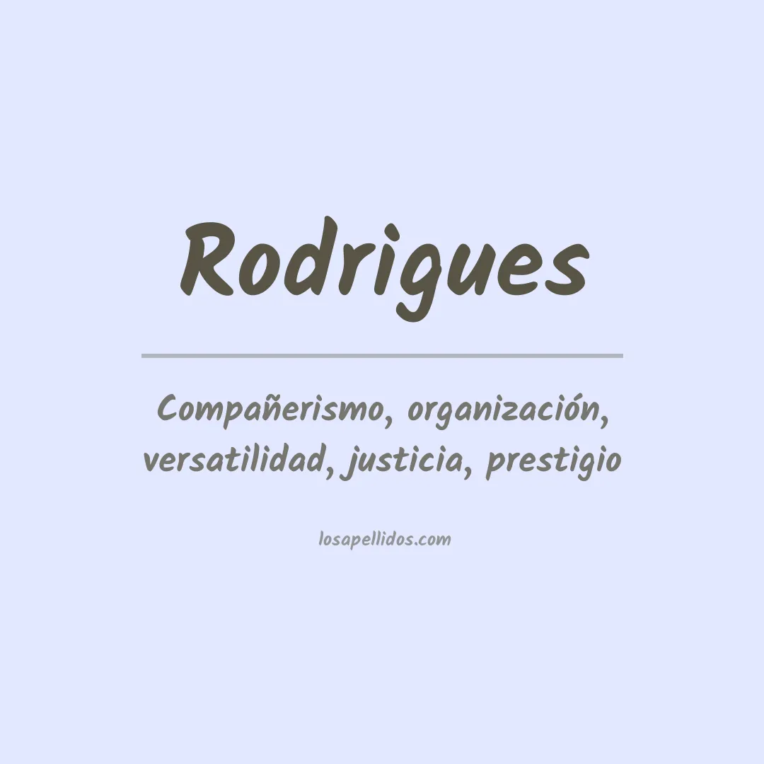 Apellido Rodrigues