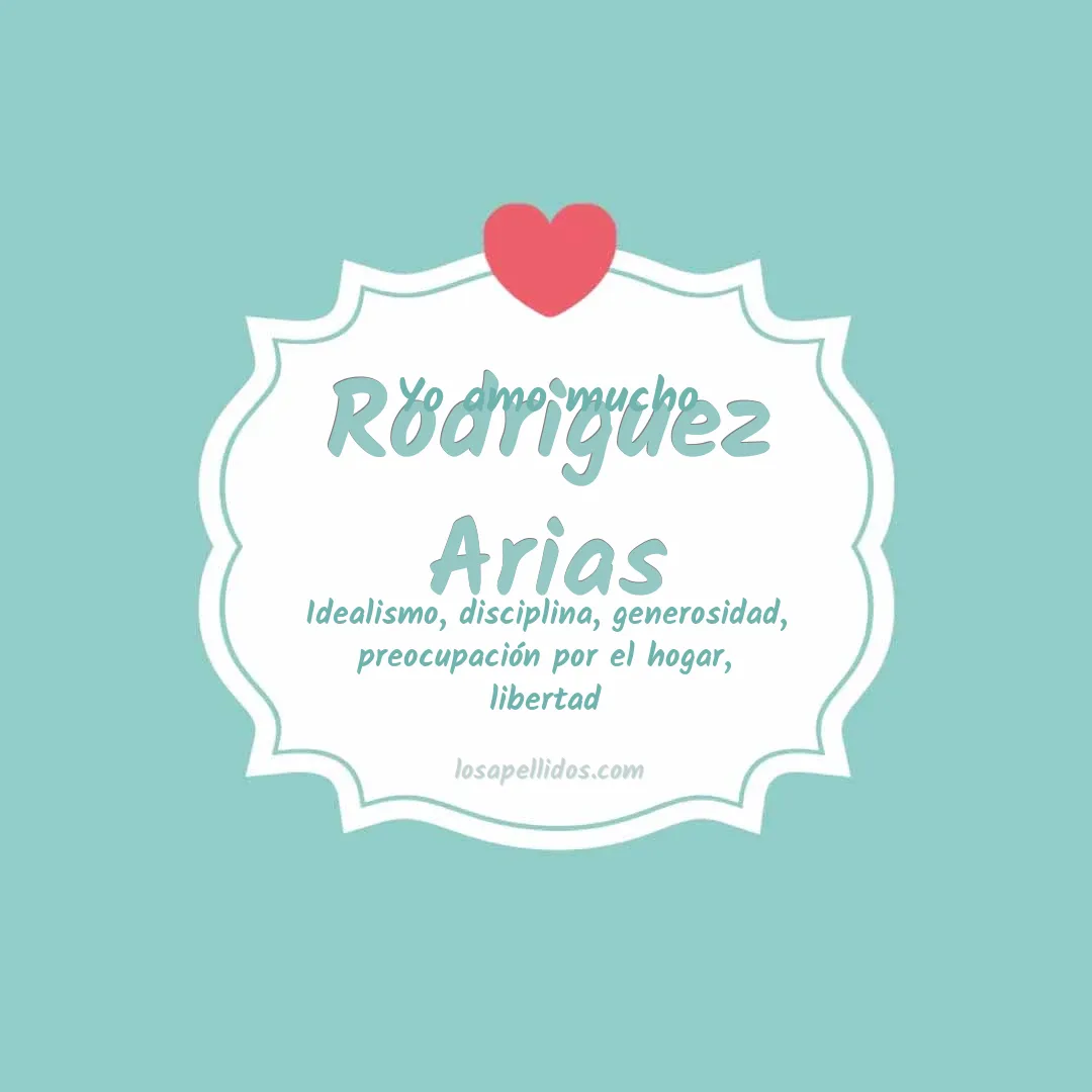Yo amo mucho Rodriguez arias