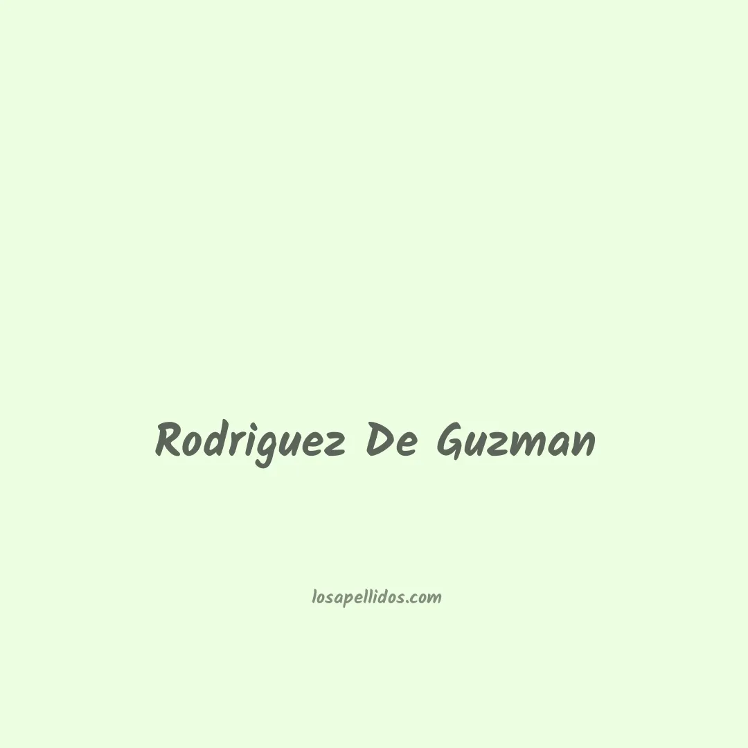 Rodriguez de guzman en chino