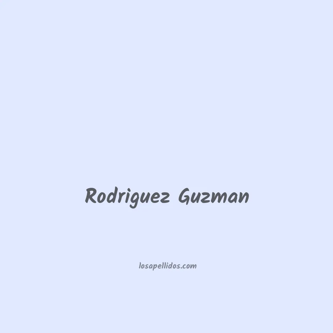 Rodriguez guzman en chino