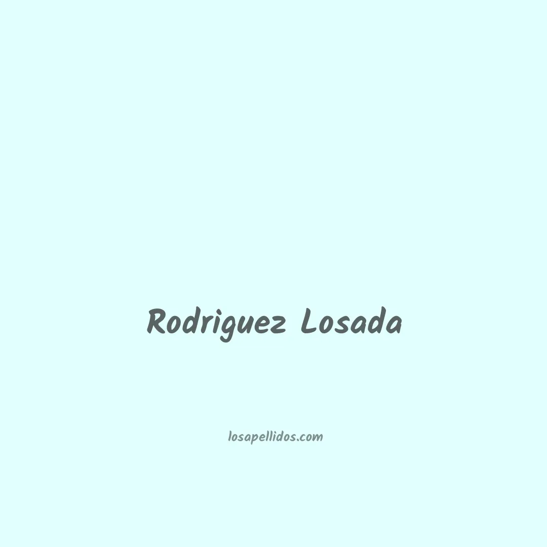 Rodriguez losada en chino