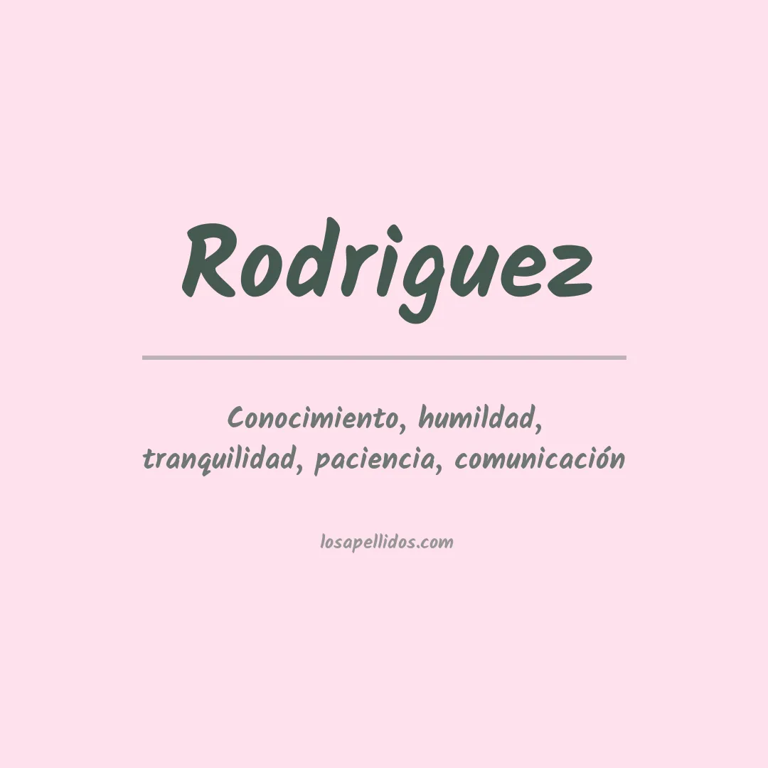 Apellido Rodríguez