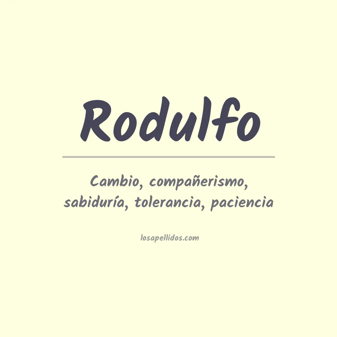 Apellido Rodulfo