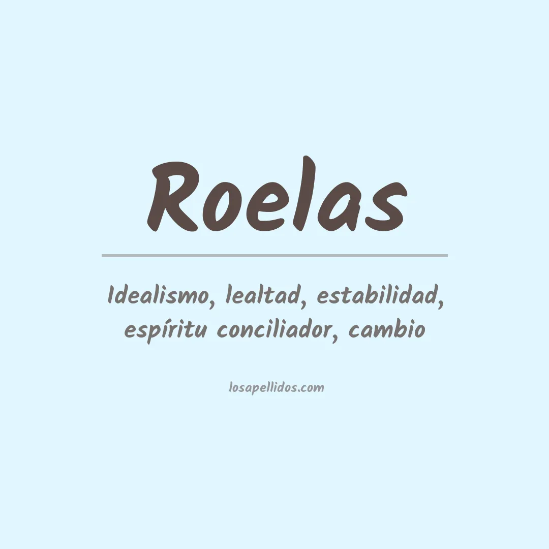 Apellido Roelas