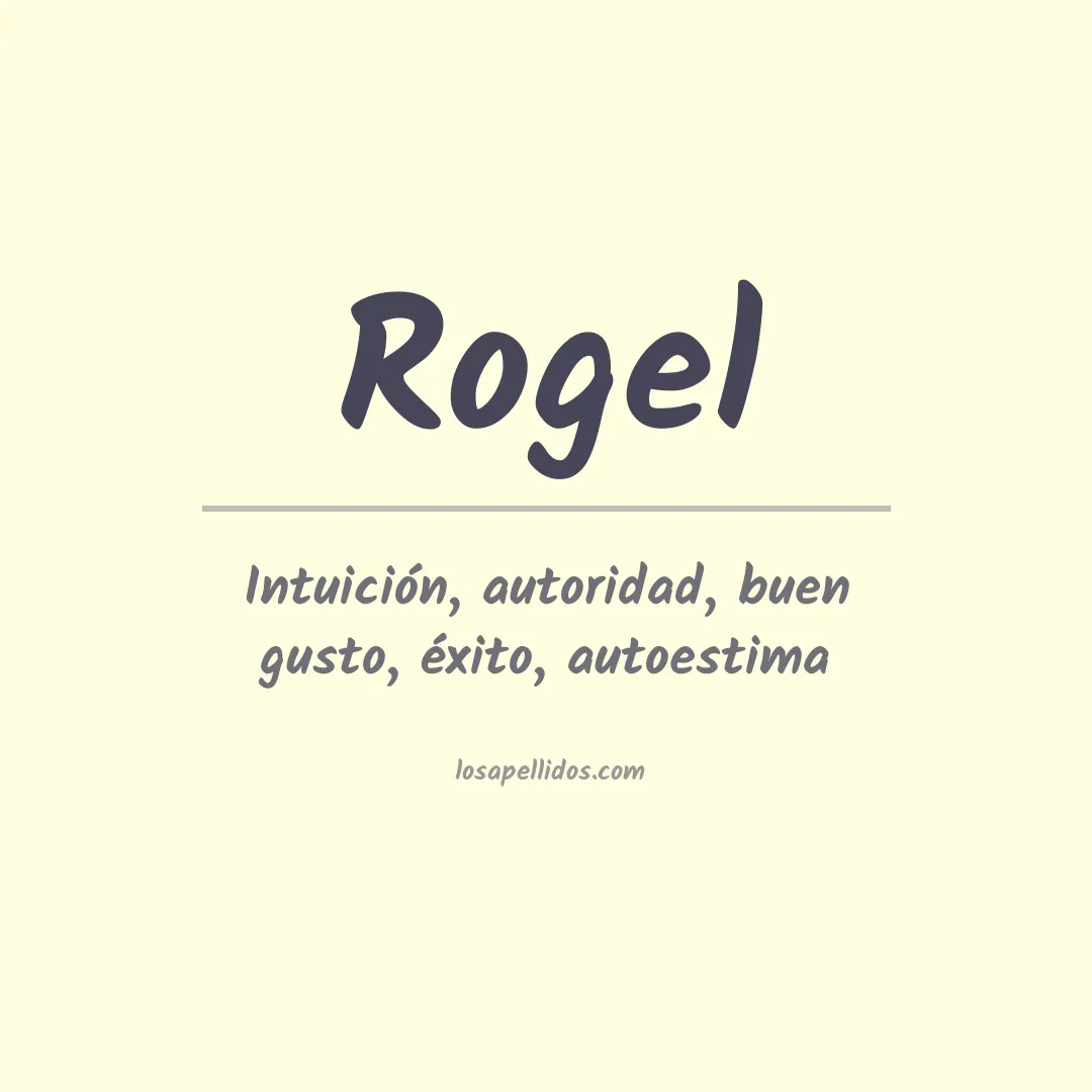 Apellido Rogel