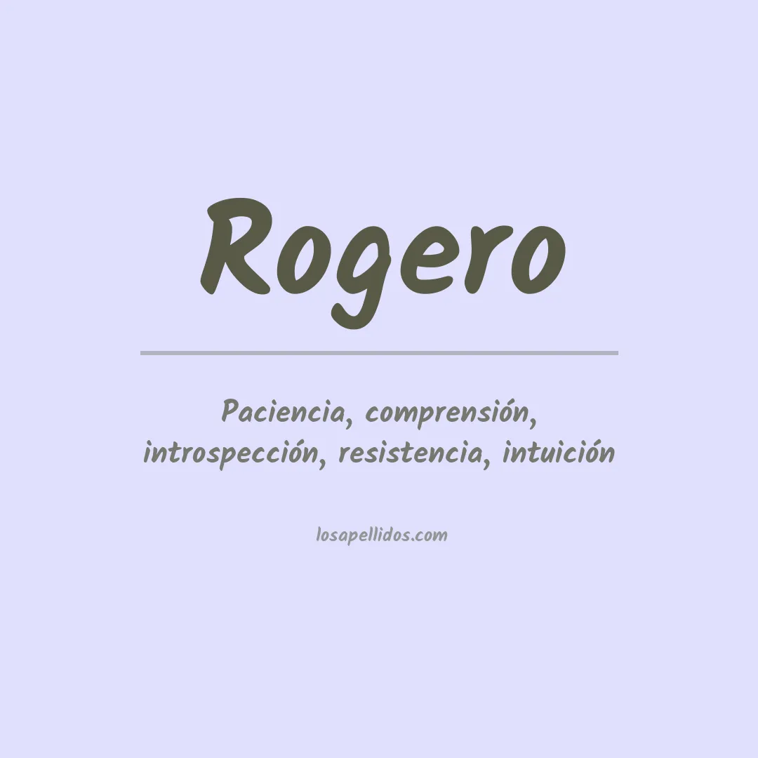 Apellido Rogero