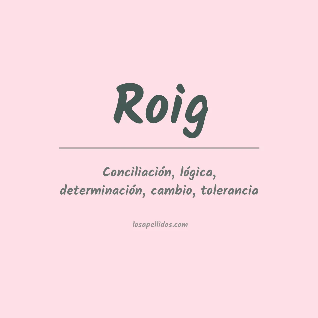 Apellido Roig