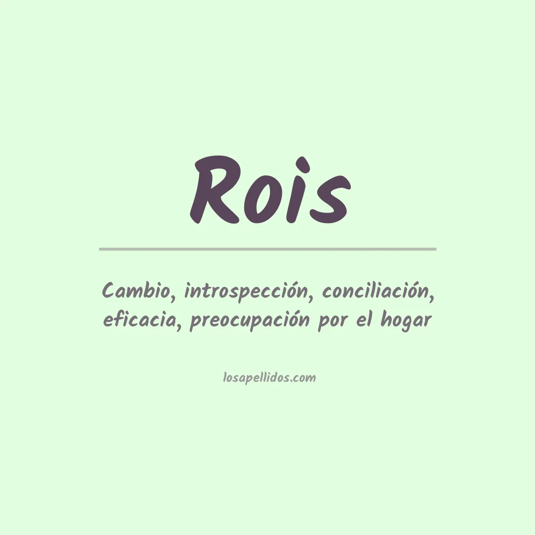 Apellido Rois